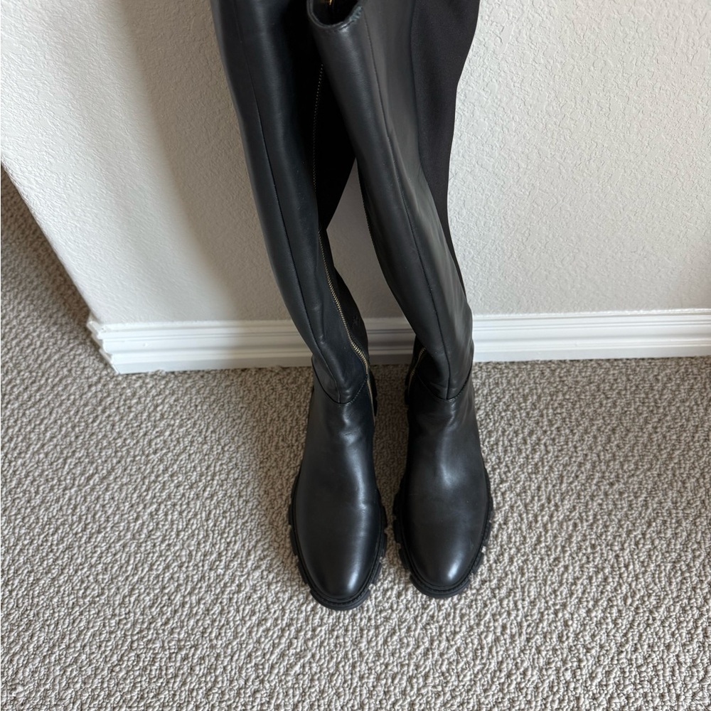 Michael Kors Black Leather Tall Boots